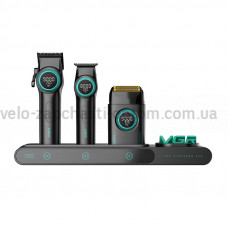 Комплект VGR STEPLERSS PRO 3 IN 1 BLACK, машинка для стрижки (Clipper), триммер, электробритва