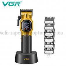 Акумуляторная машинка для стрижки (clipper) VGR V-886C GOLD, LED display, 9000RPM
