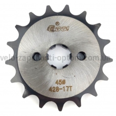Зірка передня 428-17Т зубів Дельта GO