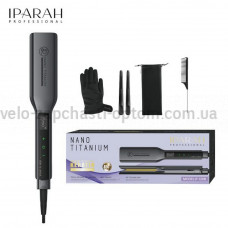 Випрямляч для волосся IPARAH P-128B GREY, 39мм, 50-232 ° C, керамічне покриття, 50 W, LED display