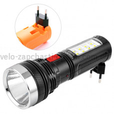 Ліхтар 227, 1W+8SMD, вбудований акумулятор, ЗУ 220V