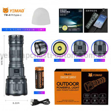 Ліхтар YEMAO YM-A11 XH P70, 1x32700, Power Bank, ЗУ Type-C