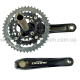 Система шатунів Shimano Deore FC-M591-L (22/32/44T, 170 мм) чорна Велосипедні тризіркові шатуни Hollowtech II без захисту ланцюга