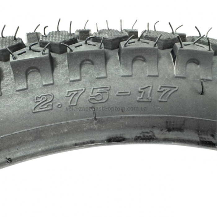 Покришка мопеда / мотоцикла 2.75-17 TT KAMA 051 (47L, 6PR) Посилена позашляхова шина (ендуро / крос)