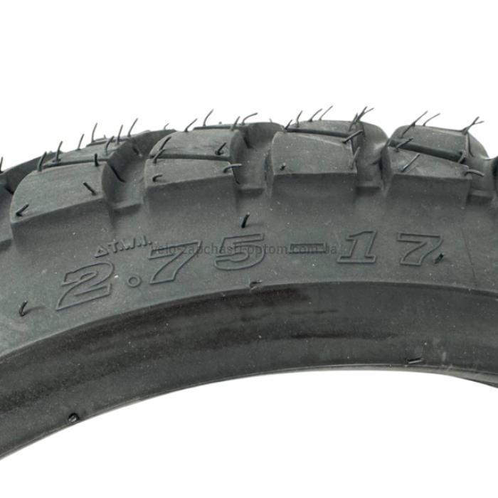 Покришка мопеда / мотоцикла 2.75-17 TT KAMA JH47 (47L, 6PR, під обід RIM 1.85) Посилена універсальна шина ендуро