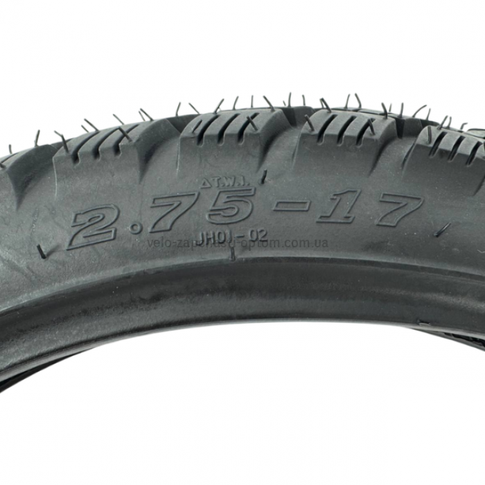 Покришка мопеда / мотоцикла 2.75-17 TT KAMA JH01 (47P, 6PR, під обід RIM 1.85) Посилена дорожня шина (універсальна)
