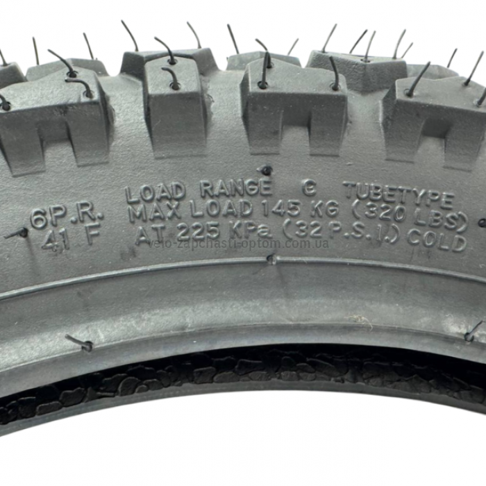 Покришка мопеда / мотоцикла 2.75-17 TT KAMA SC-026 (41F, 6PR, під обід RIM 1.85) Посилена дорожня шина (універсальна)