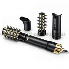 Фен-стайлер VGR 4 в 1 V-481 BLACK, 4 насадок, 2 швидкості, 3 режими температури, 1000W