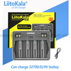 Зарядний пристрій для акумуляторів LiitoKala Lii-D4, 4x26650/ 18650/ 21700/ 18500/ 26700/ 16340/ 22650/ AA/ AAA/ AA
