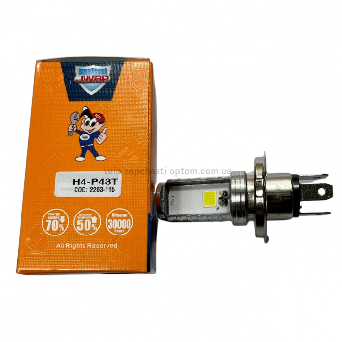 Лампа фари LED H4 P43 JWBP