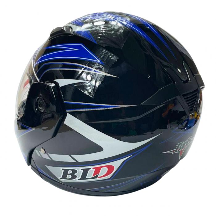 Шолом трансформер 157 чорно-синій S 55-56см BLD