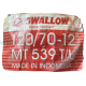 Мотопокришка 120/70-12 TL HS539 51P безкамерна SWALLOW