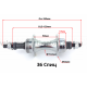 Втулка Задня метал 36 спиць V-brake Пром OLD 135мм Shunfeng