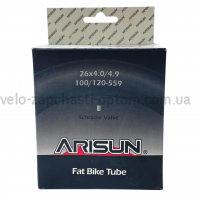 Камера фетбайк 26x4.0/4.9 100/120-559 Shrader AV 48 мм Arisun