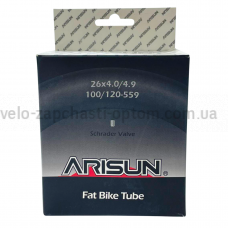 Камера фетбайк 26x4.0/4.9 100/120-559 Shrader AV 48 мм Arisun