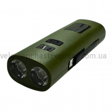 Фара павербанк LED/USB C-TYPE Z818 ємність 6400mAH колір олива JUNHAOJIE